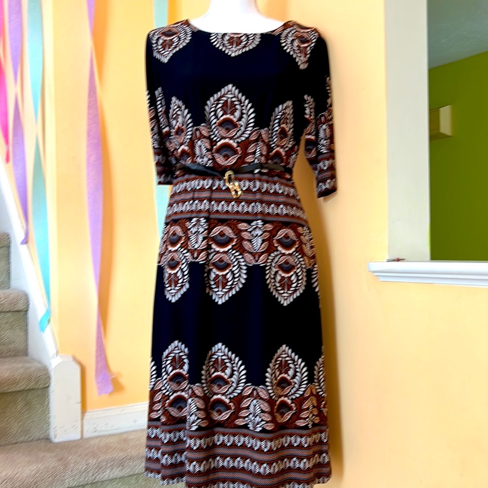 Beautiful slip on fully lined easy care dress - accessories not included